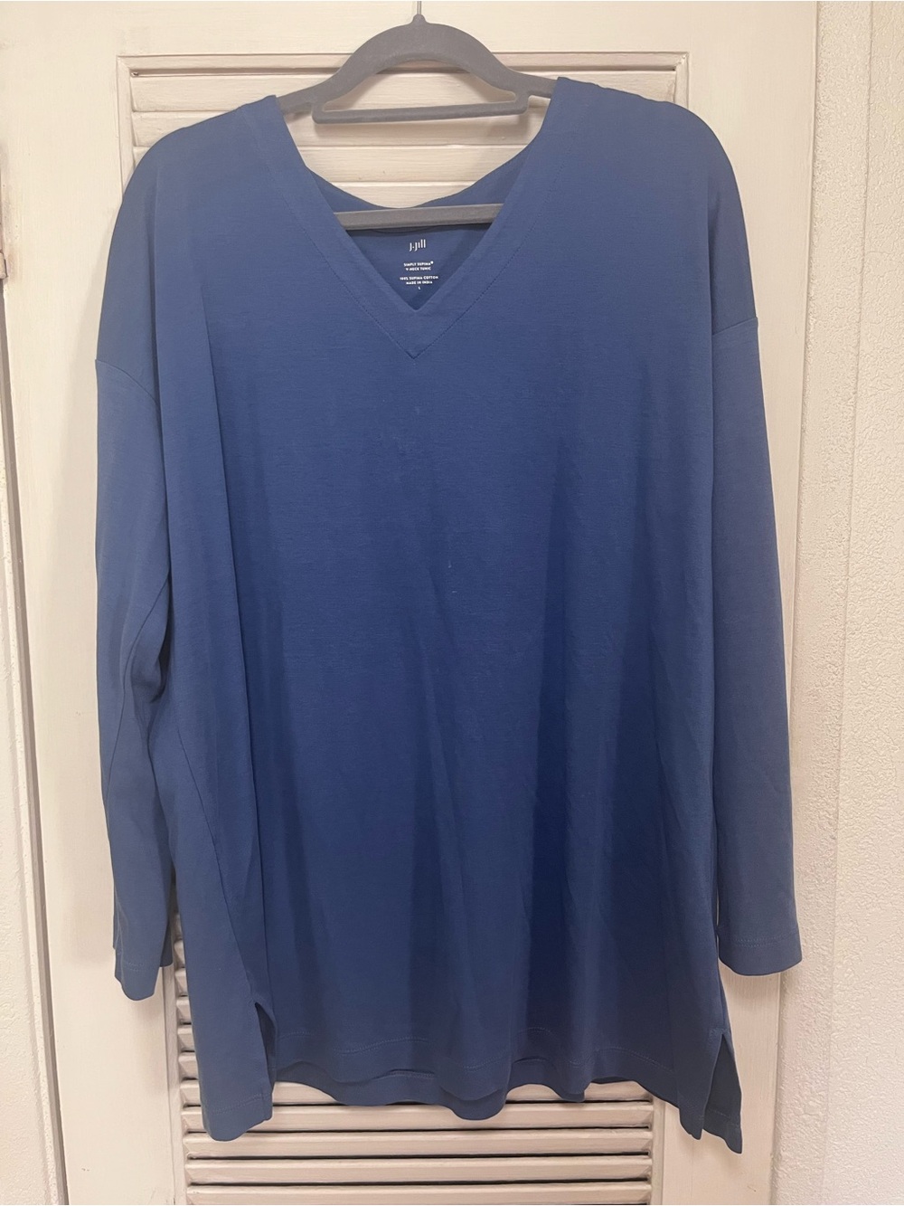 J. Jill 3/4-Sleeve V-Neck Shirt
